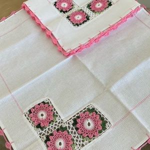 2 Handmade kitchen clothes napkins